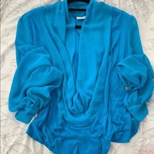 Eva Mendes Plunge Bodysuit